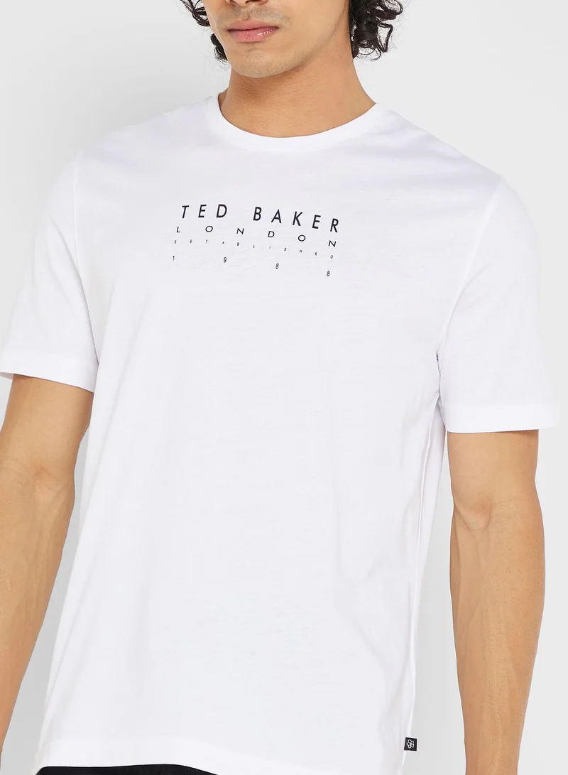Ted Baker Slogan Crew Neck T-Shirt