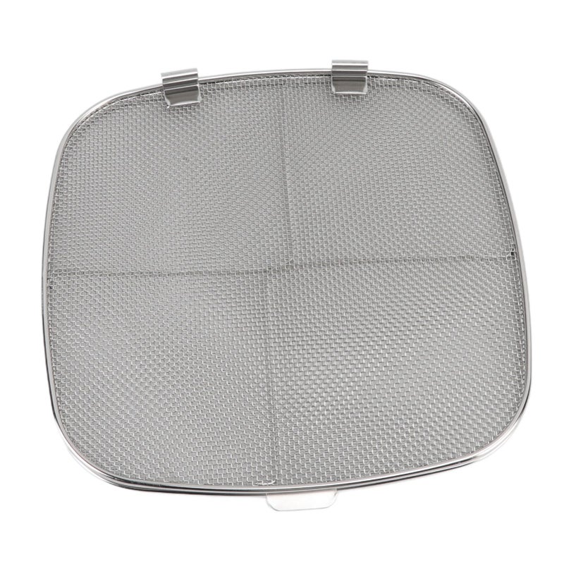 Fryer Splatter Screen 304 Stainless Steel Double Deck Fryer Splatter Shield for Oval Barbecue Machine Home - Image 3