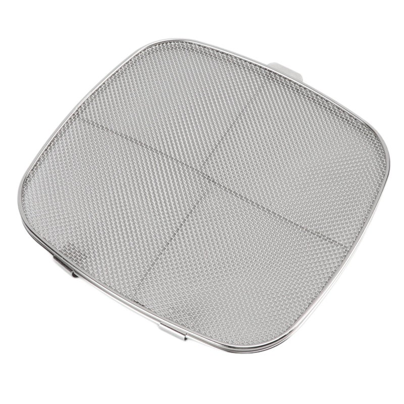 Fryer Splatter Screen 304 Stainless Steel Double Deck Fryer Splatter Shield for Oval Barbecue Machine Home - Image 2