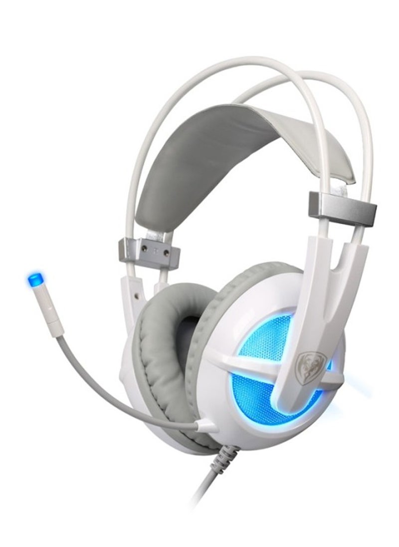 Somic - Wired gaming headset G938  , comfort and fashion  for wearers , computer gaming headset with microphone used in daily life, headset that can bring you the most comfortable advantage , Both the appearance and the sound quality are very pleasing, and it also provides stereo sound quality and clear calls, long hard microphone with high sensitivity guarantees the quality of chatting. - Image 1