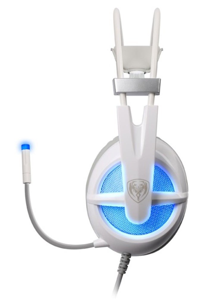 Somic - Wired gaming headset G938  , comfort and fashion  for wearers , computer gaming headset with microphone used in daily life, headset that can bring you the most comfortable advantage , Both the appearance and the sound quality are very pleasing, and it also provides stereo sound quality and clear calls, long hard microphone with high sensitivity guarantees the quality of chatting. - Image 1