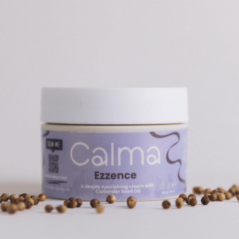 Calma Ezzence Moisturising Cream for Sensitive Eczema Psoriasis Skin With Ceramides Niacinamide Hyaluronic Acid FragranceFree BarrierSupporting