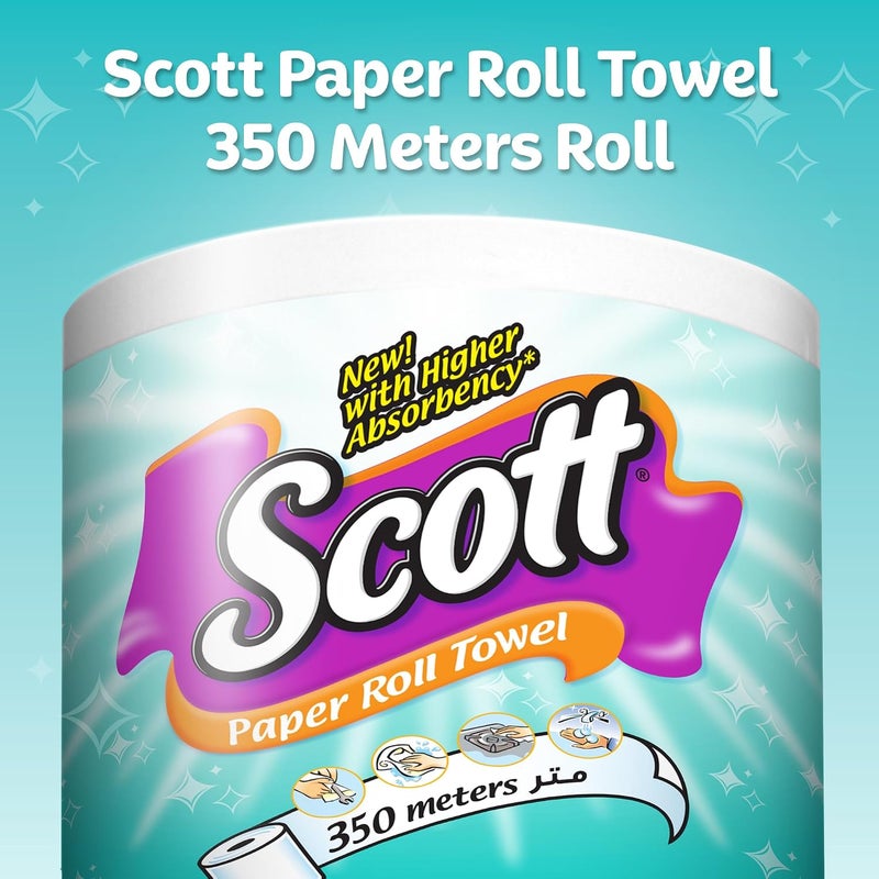 Scott Mega Kitchen Tissue Paper Towel,350 Meters x1 Roll - Image 3