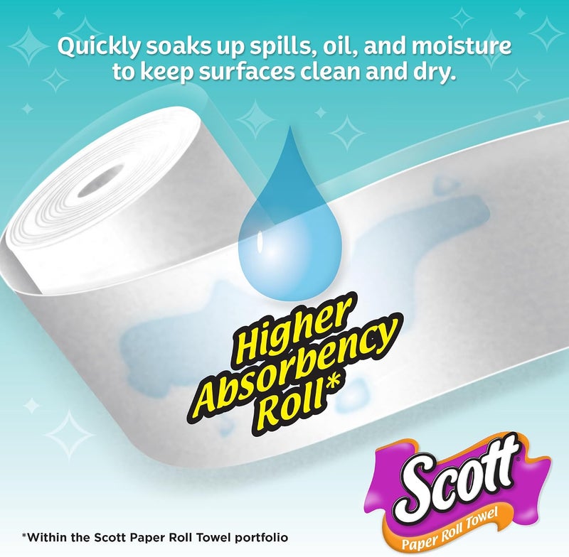 Scott Mega Kitchen Tissue Paper Towel,350 Meters x1 Roll - Image 4