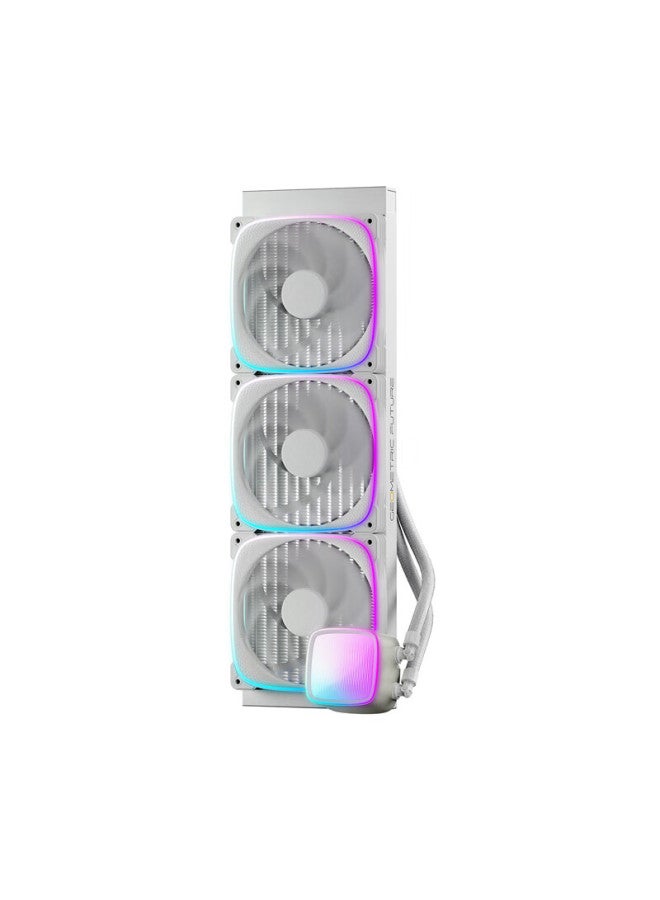 Geometricfuture Eskimo Pro 420 White All-in Cpu Liquid Cooler, 420mm Liquid Radiator, Compatible With Intel/amd/dual Platform, Argb Lighting Effects - Image 5