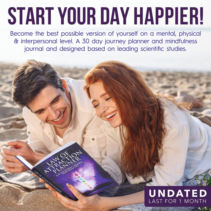 Freedom Mastery Law of Attraction Planner and Manifestation Journal - A 30 Day Journey Manifesting Your Dream Life, Goal, Positivity, Affirmation & Happiness | Daily Guided & Gratitude Journal, Foldable Vision Board - Image 3