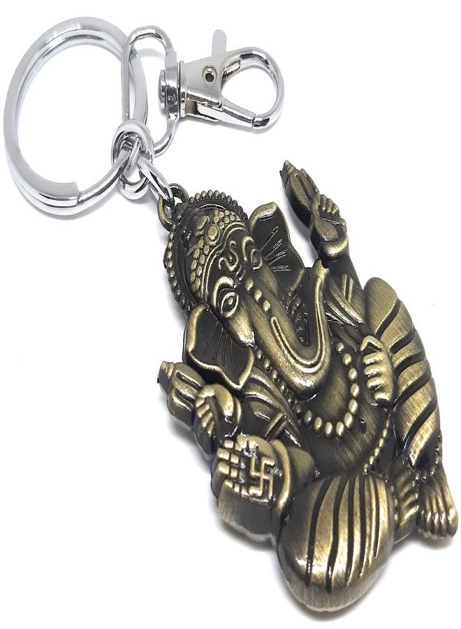 Aura Ganesha Ganpati Keyring Keychain For Bike Car Men Women Girls Boys Friends Metal Hook Keychain (MULTI-COLOR, 2) - Image 4