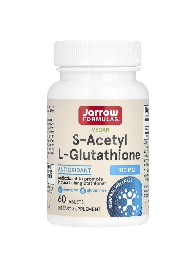 jarrow formulas Jarrow Formulas, Vegan S-Acetyl L-Glutathione, 100 mg, 60 Tablets 