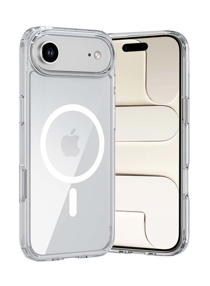 Techie iPhone 17 Air Case Clear MagSafe – Slim Shockproof Anti-Yellowing Protective Cover with Acrylic Hard Back & TPU + PC Bumper, Wireless Charging Compatible - Image 2