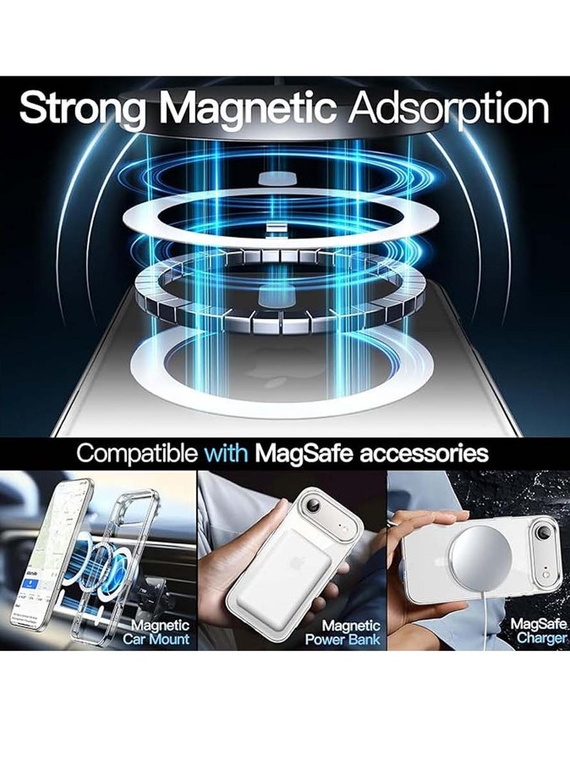 Techie iPhone 17 Air Case Clear MagSafe – Slim Shockproof Anti-Yellowing Protective Cover with Acrylic Hard Back & TPU + PC Bumper, Wireless Charging Compatible - Image 5