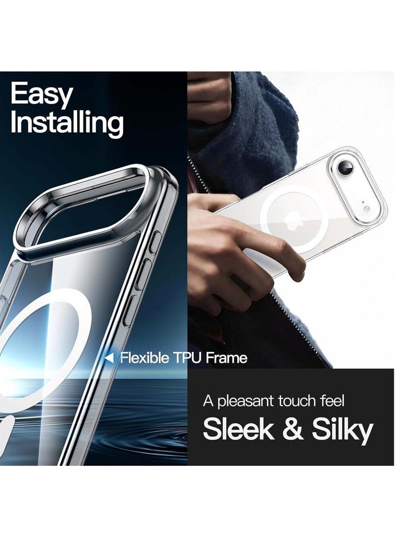 Techie iPhone 17 Air Case Clear MagSafe – Slim Shockproof Anti-Yellowing Protective Cover with Acrylic Hard Back & TPU + PC Bumper, Wireless Charging Compatible - Image 4