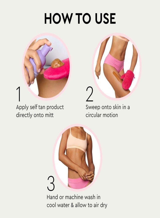 Tanologist Face + Body Mitt Duo, For Tanning Mousse, Water & Gradual Tan, Streak-Free Self-Tanner Application, Use With Face Tanner, Reusable & Machine Washable, Vegan & Cruelty-Free, 2 Count - Image 4