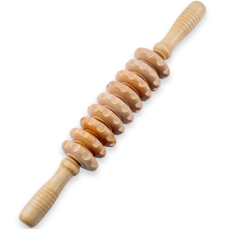 Wooden Massage Roller Wood Therapy Massage Tools for Body Shaping Anti Cellulite Wood Roller Masssager Manuel Wooden Fascia Massage Roller Wood Body Sculpting Tools Wood Body Massage Roller