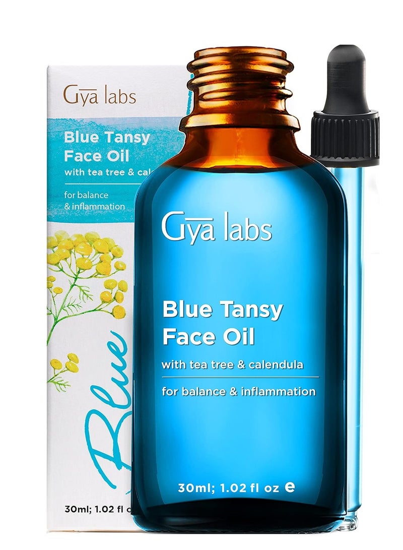 gya labs Blue Tansy Face Oil with tea Tree & Calendula 30ml 1.02fl oz - Image 1
