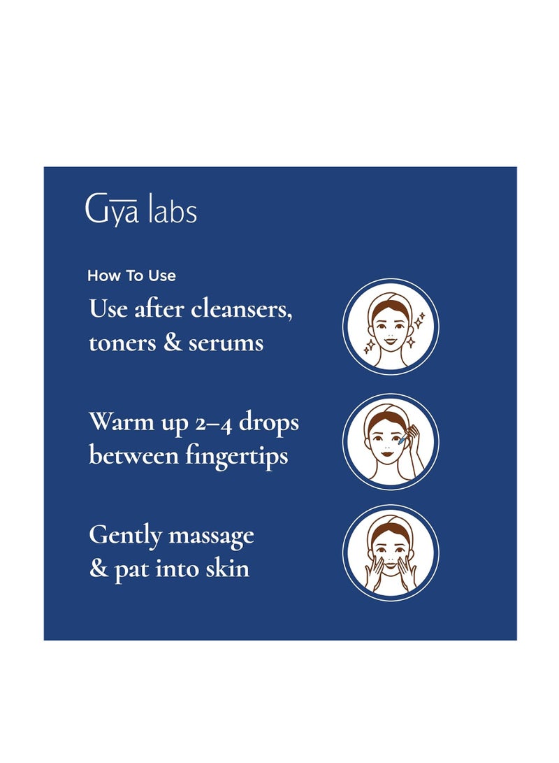 gya labs Blue Tansy Face Oil with tea Tree & Calendula 30ml 1.02fl oz - Image 3