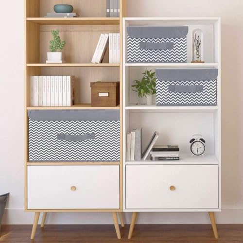 Niwlix Foldable Storage Box Organiser With Lid, Closet Clothes organizer For Wardrobe Organizer For Storage Clothes, Toys, Books - Image 3