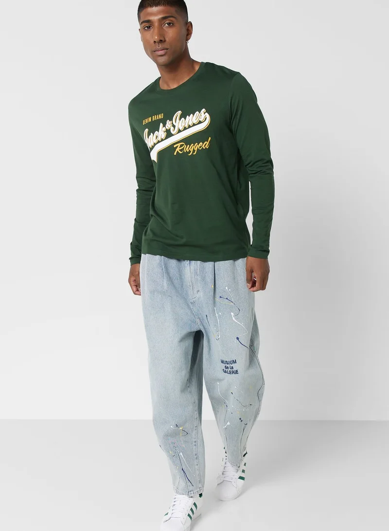 JACK & JONES Logo Crew Neck T-Shirt