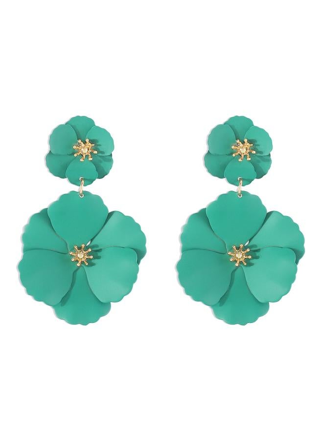 E8327 Mori Girl Flower Earrings Creative Fashion Alloy Paint Multicolor Flower Earrings Earrings For Women 