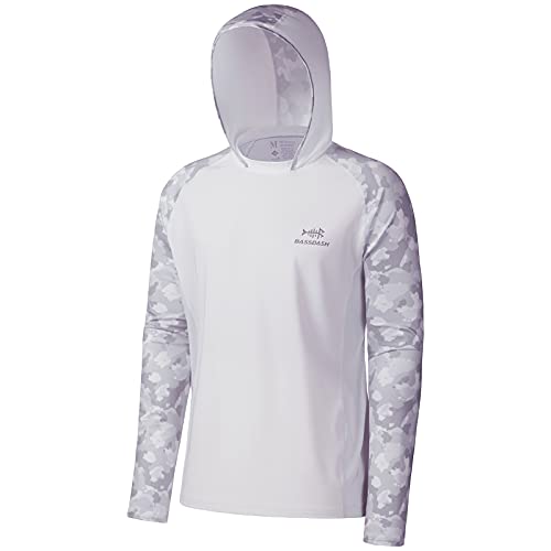 BASSDASH Men’s UPF 50 Performance Fishing Shirt Cooling Hoodie Camo Long Sleeve FS17M - Image 3