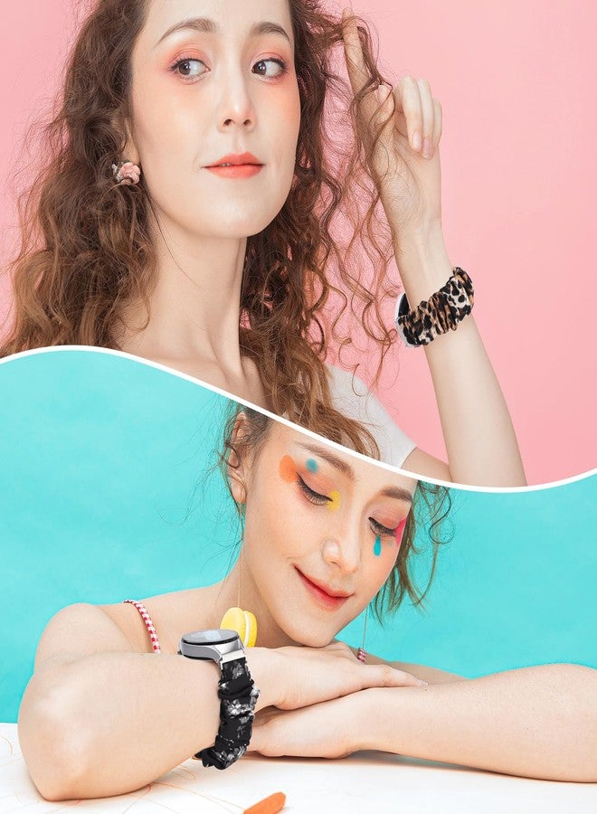 Simpeak 20mm Watch Band Elastic Scrunchie Bands Compatible with Samsung Galaxy Watch 7/6/5/4 (40mm/44mm)/Galaxy Watch 3 (41mm)/Active/Active 2/Galaxy Watch 42mm, 20mm Bands for Women, 6.8"-8.6" - Image 4