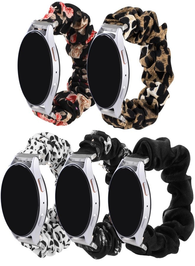 Simpeak 20mm Watch Band Elastic Scrunchie Bands Compatible with Samsung Galaxy Watch 7/6/5/4 (40mm/44mm)/Galaxy Watch 3 (41mm)/Active/Active 2/Galaxy Watch 42mm, 20mm Bands for Women, 6.8"-8.6" - Image 1