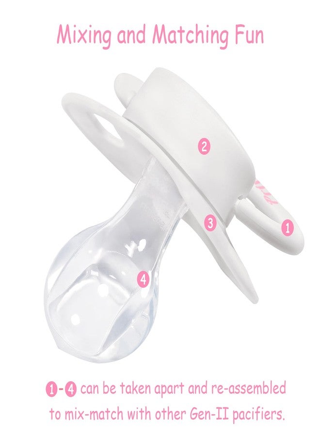 Littleforbig لعبة مصاصة بحجم الكبار من ليتل فور بيغ جيل الثاني بنمط تاج الأميرة باللون الأبيض - Image 3