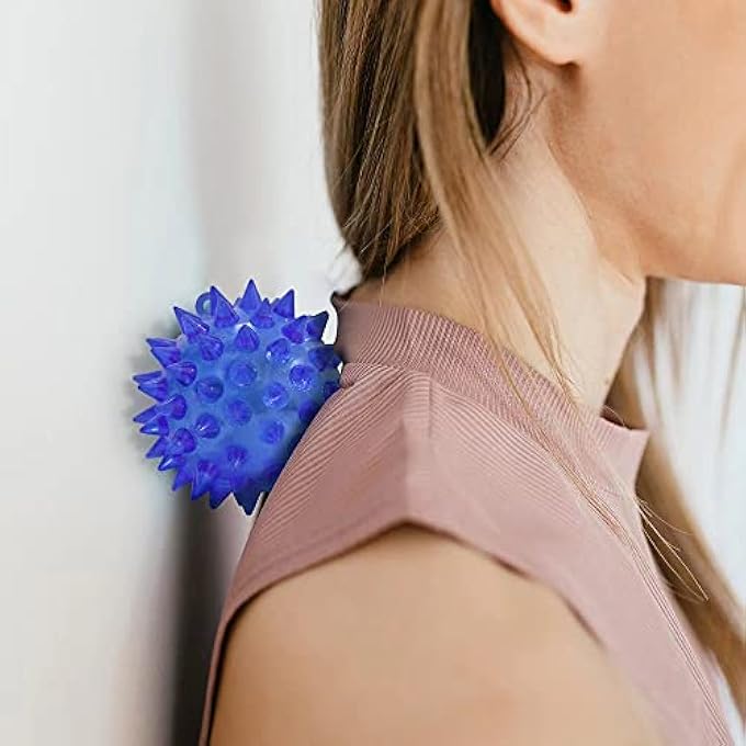 Deermon 30 Pack LED Light Up Fidget Sensory Bouncy Glow in The Dark Spiky Ball Kids GiftsSquishy Massage Pet Party Favors Stress Relief Spiky Balls Toy - Image 4