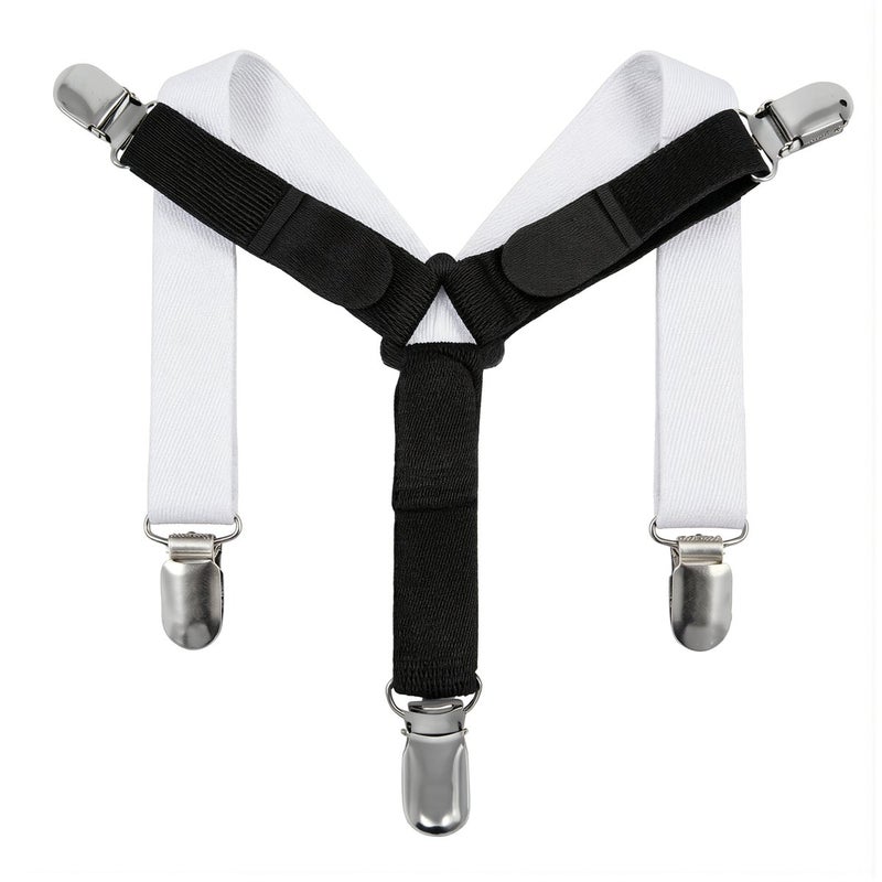 Bed Sheet Clips Adjustable Elastic Fasteners Non Slip Metal Clips White 4 Pack - Image 2