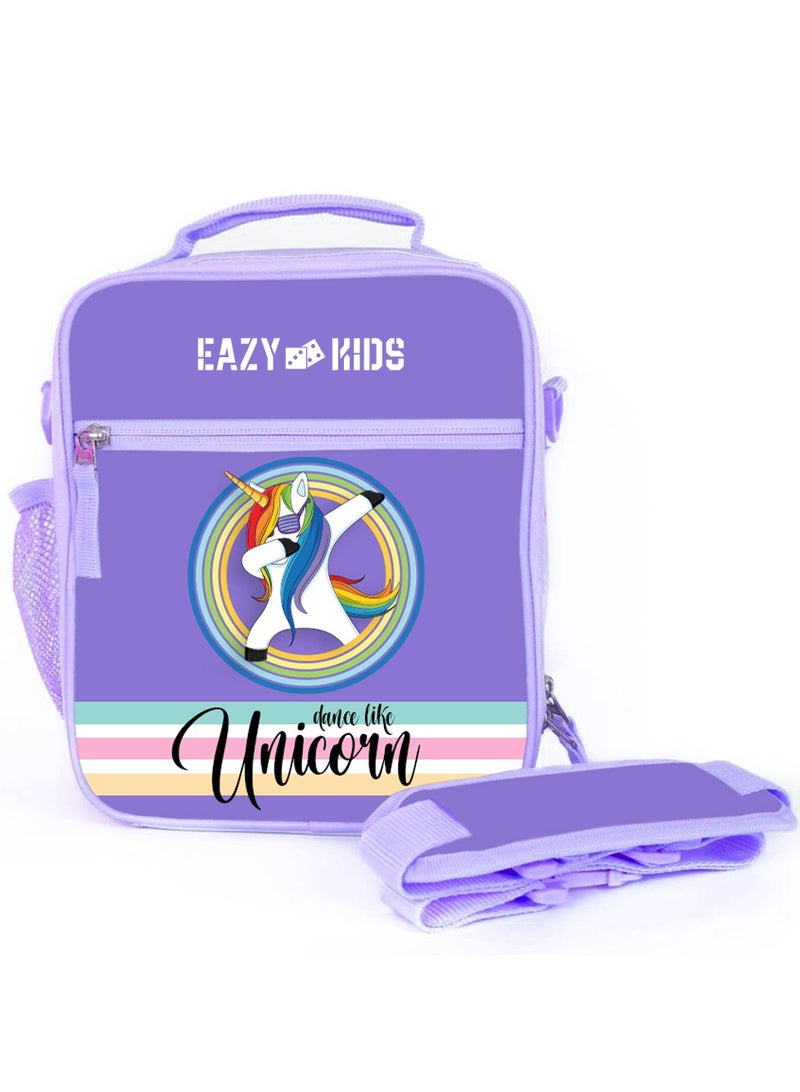 Eazy Kids حقيبة غداء بنتو للأطفال - يونيكورن بنفسجي - Image 3