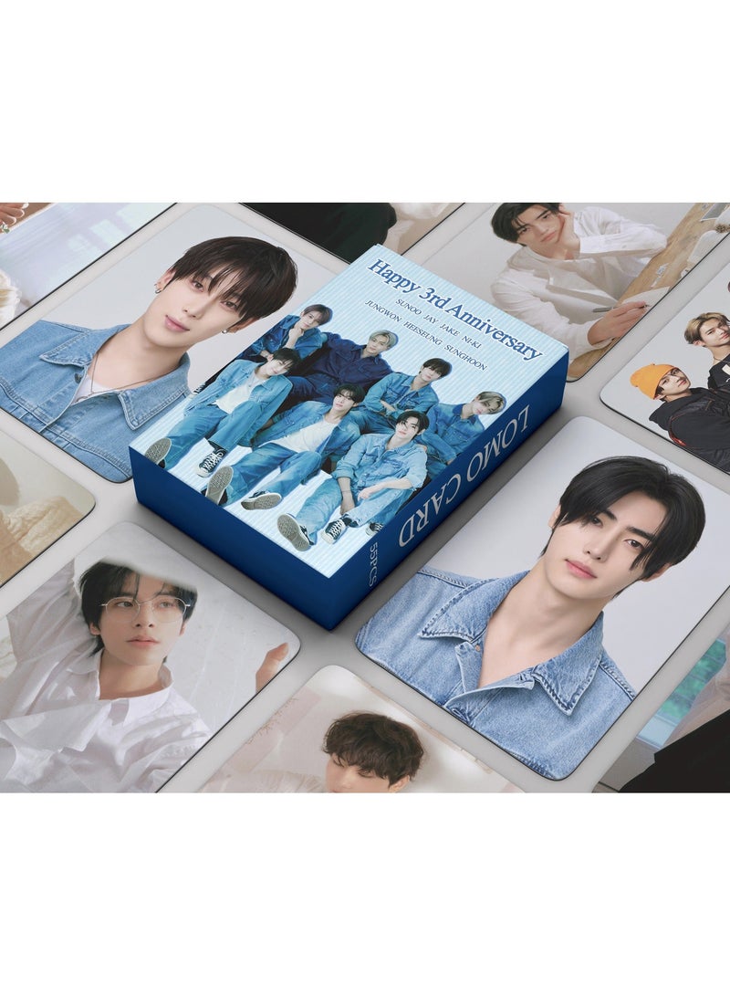 EHOME 55Pcs Enhypen 3rd Anniversary Lomo Card - Image 1