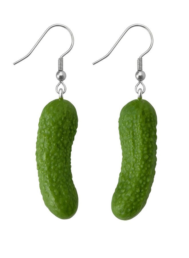 Gears Out Pickle Pals Pickle Earrings - Funny Realistic Dill Pickle Earrings for Ladies Gag Gift for Pickle Lovers Stocking Stuffers Unique Dangle Earrings for Women - Image 1