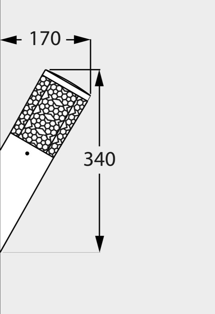 فوماغالي فوماجالي Carlo/Deco-FS (DRE.571) حائط لون رمادي 3.5 وات لون إضاءة أصفر - Image 3