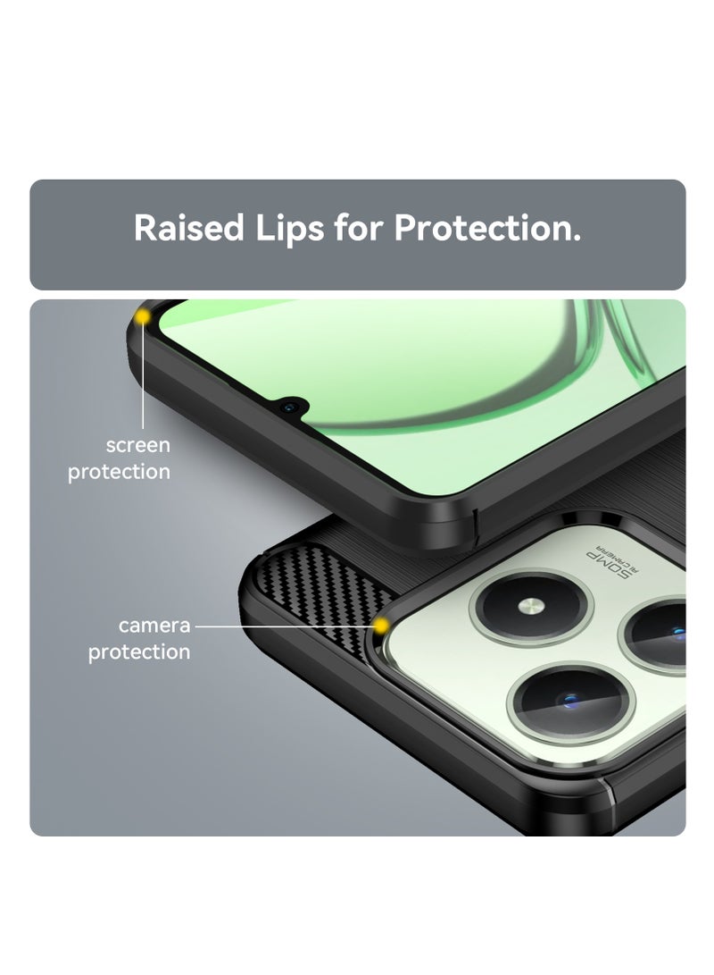 Fankalo جراب هاتف لهاتف Realme C63/ Realme C61 مصنوع من مادة TPU الناعمة والمصقولة ومضاد للانزلاق - Image 4