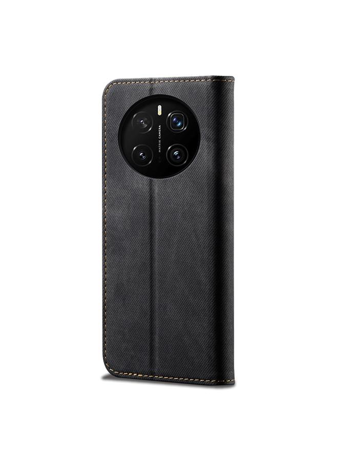 جرين تايجر جراب هاتف Honor Magic7 Pro من الجلد القابل للطي بنسيج الدنيم - Image 3