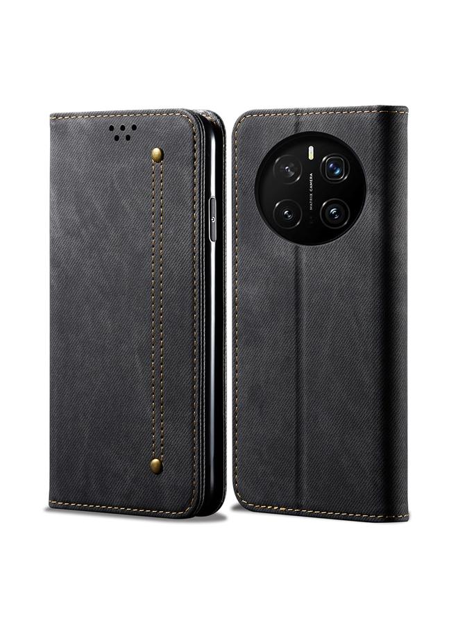 جرين تايجر جراب هاتف Honor Magic7 Pro من الجلد القابل للطي بنسيج الدنيم - Image 1