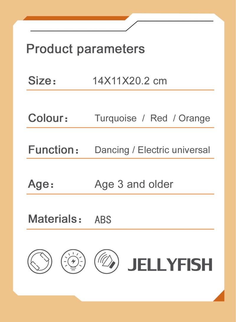 Baby Crawling Toy Musical Jellyfish Toy, Toddler Interactive Jellyfish Toy With Music, Led Lights On And Automatically Avoid Obstacles, Mobile Toy For Toddler Boys Girls - Image 4