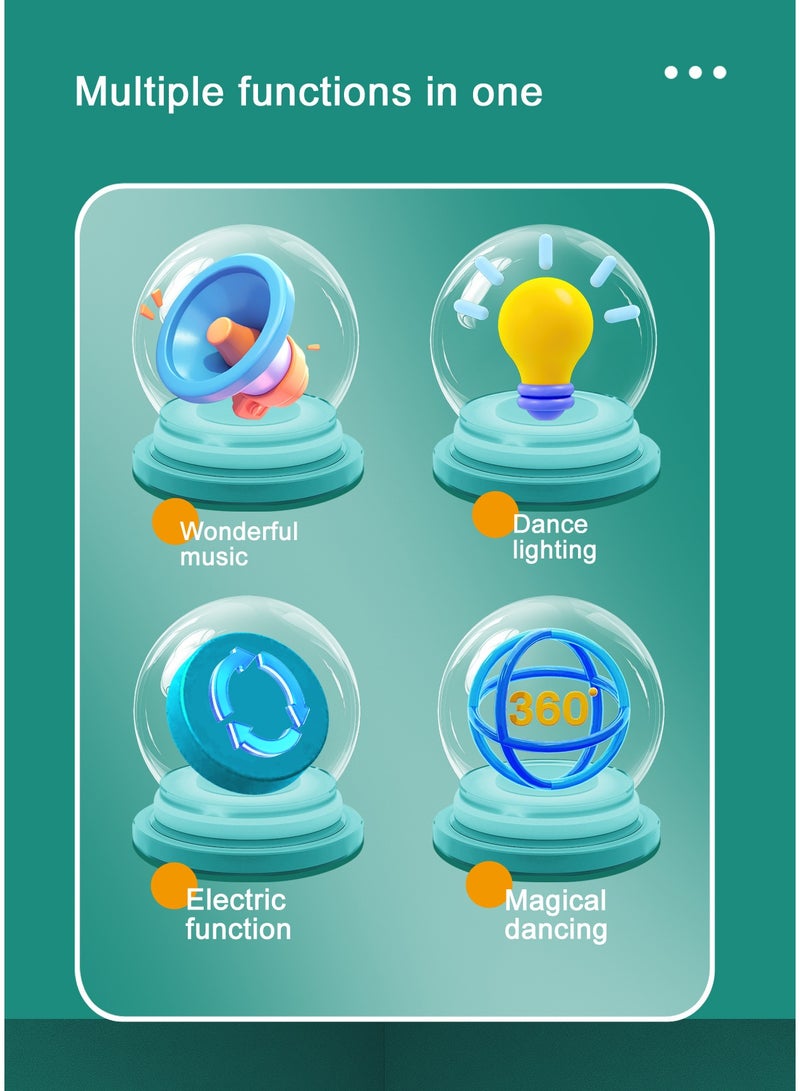 Baby Crawling Toy Musical Jellyfish Toy, Toddler Interactive Jellyfish Toy With Music, Led Lights On And Automatically Avoid Obstacles, Mobile Toy For Toddler Boys Girls - Image 2