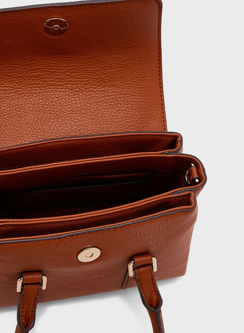 CALVIN KLEIN Elevated Top Handle Satchel