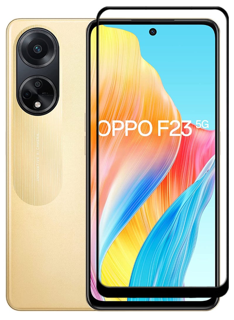ACLIX 2 Pieces Antistatic ESD Dustproof Premium Quality High Definition Tempered Glass Screen Protector Designed For Oppo F23 - Image 1