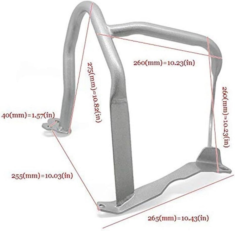 QASULER Motorcycle Crash Bar Engine Guard Protector - Image 2