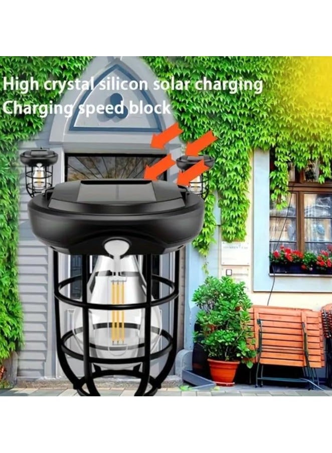 مصباح شمسي معلق محمول – مصباح استشعار متعدد الوظائف ومقاوم للماء للاستخدام الخارجي - Image 5