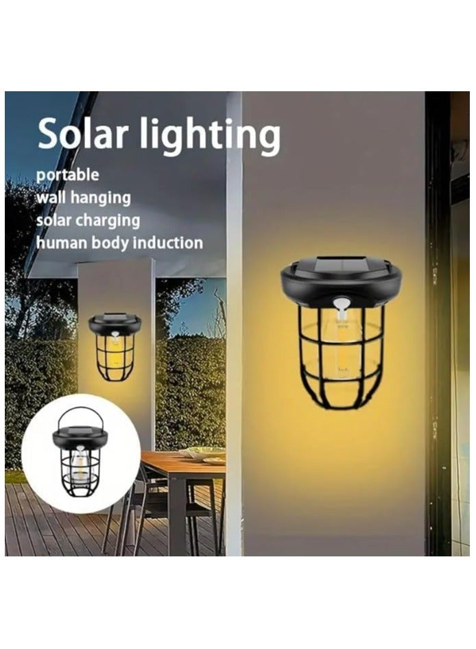 مصباح شمسي معلق محمول – مصباح استشعار متعدد الوظائف ومقاوم للماء للاستخدام الخارجي - Image 3