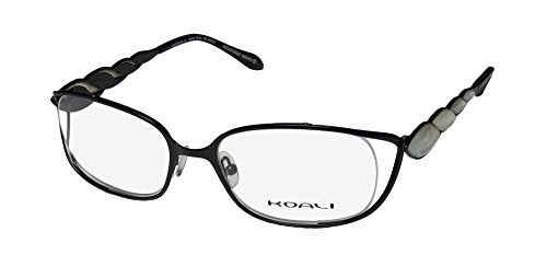 Koali 6981k Womens/Ladies Designer Full-rim Eyeglasses/Glasses (53-18-130, Black / Opal) - Image 1