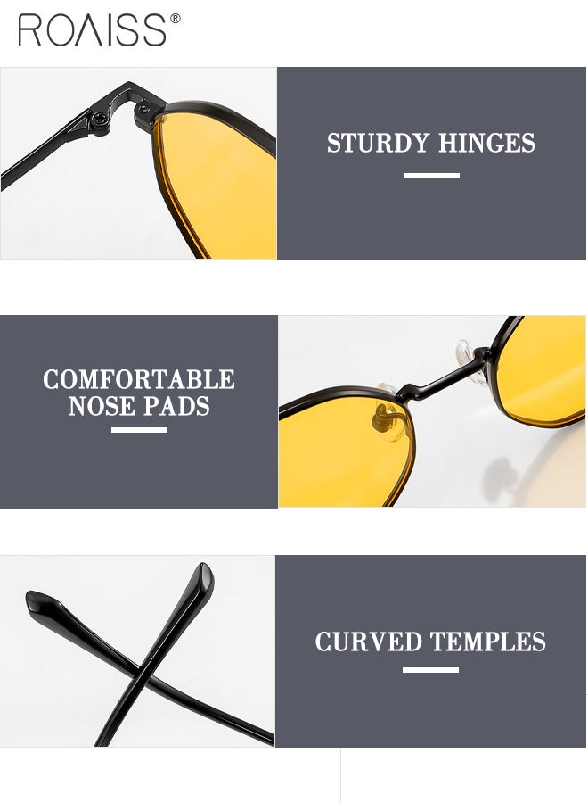 رويس نظارات شمسية مستقطبة متعددة الأضلاع للرؤية الليلية للرجال والنساء، نظارات قيادة ليلية مضادة للتوهج، نظارات متعددة الوظائف للاستخدام ليلاً ونهارًا ضد الضوء العالي - Image 4