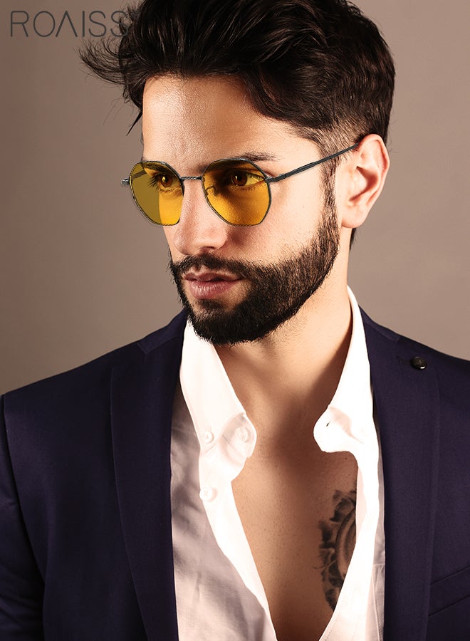 رويس نظارات شمسية مستقطبة متعددة الأضلاع للرؤية الليلية للرجال والنساء، نظارات قيادة ليلية مضادة للتوهج، نظارات متعددة الوظائف للاستخدام ليلاً ونهارًا ضد الضوء العالي - Image 3