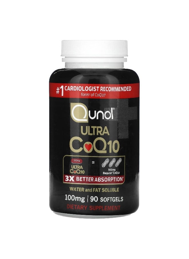 Qunol Qunol, Ultra CoQ10, 100 mg, 90 Softgels  - Image 1