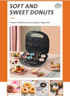 sokany 8 in 1 Sanwich Maker,Multi Snacks Maker with Sandwich/Panini-Grill-Waffle-Donut-Nutty-Biscuit-Omelette-Hot Dog,Detachable Plates 750W SK-B140 Black/Silver  - Image 3