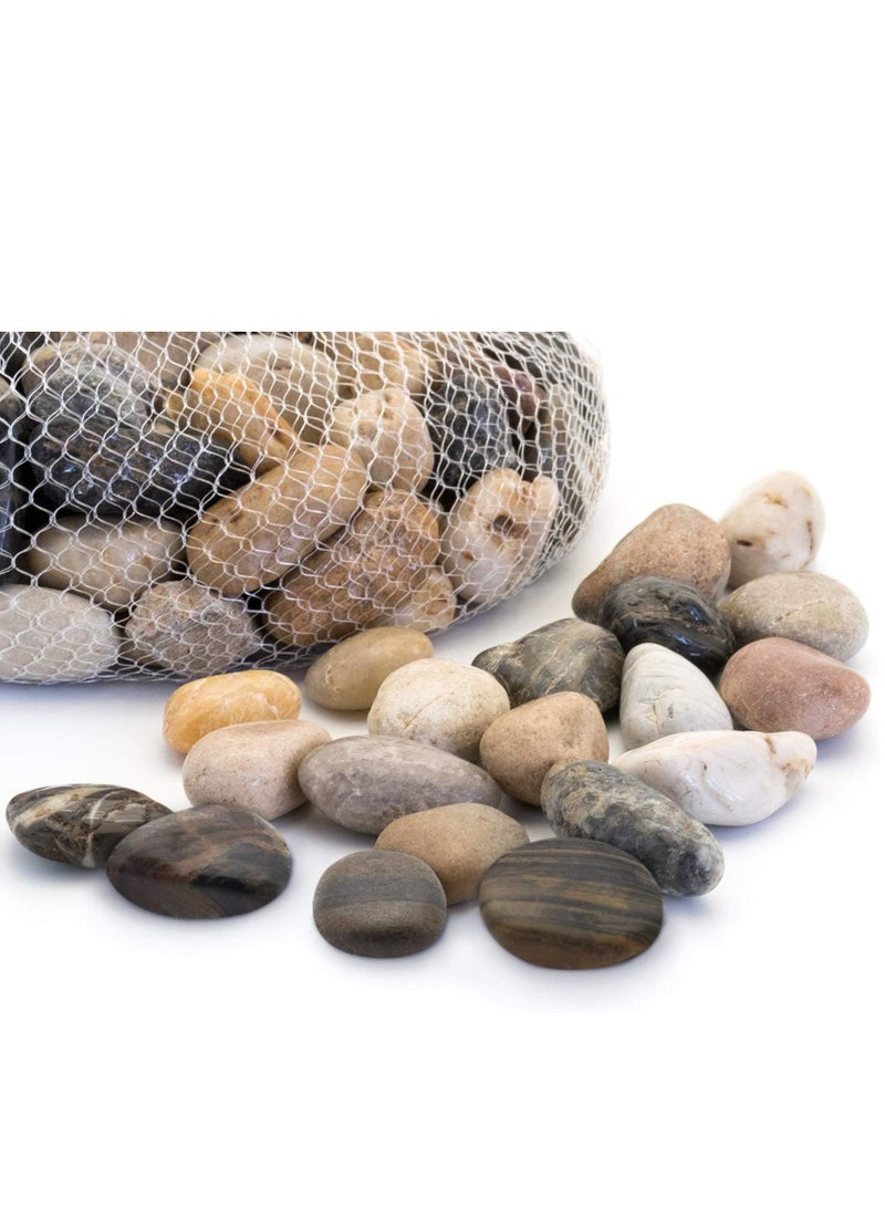 Bag of Decorative River Pebble Rocks - Image 1
