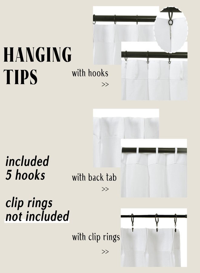 Lino Rosa Half Curtains for Windows,Classroom Door Window Cover Sheer Privacy Linen White Cafe Tier Mini Bistro Cabinet Curtains for Under Kitchen Sink,20 Inch Length - Image 3