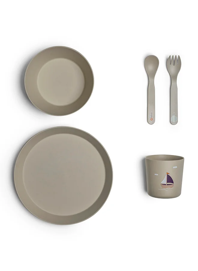 Citron Unbreakable Tableware Set, 100% Organic, Reusable, Biodegradable, Environment Friendly, And Unbreakable - Vehicles